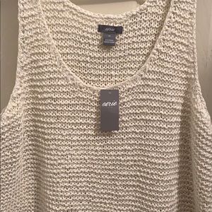 Cream Knitted Aerie Tank